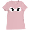 ninja mask eyes martial arts novelty Ladies Fitted T-Shirt