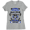 old man was your first mistake Ladies Fitted T-Shirt
