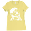 astronaut chimp Ladies Fitted T-Shirt