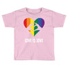 Love is Love Heart Toddler T-shirt