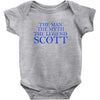 the man,myth,legend scott Baby Bodysuit
