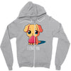 puppy love Zipper Hoodie