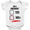 am i childish Baby Bodysuit