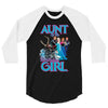 aunt of the birthday girl 3/4 Sleeve Shirt