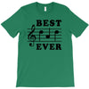 Best Dad Ever Funny Music Note T-Shirt