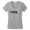 lamp   brick tamland likes this facebook thumbs up mens white t shirt Women's V-Neck T-Shirt