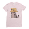 cat in the box! Ladies Fitted T-Shirt