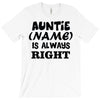 personalised auntie T-Shirt