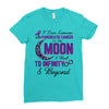 i love someone with pancreatic cancer to the moon &amp; back to infınıty Ladies Fitted T-Shirt