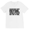 my mum didn't raise no fool. V-Neck Tee
