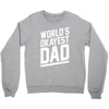 world's okayest dad funny Crewneck Sweatshirt