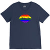 lips  rainbow lgbt gay culture V-Neck Tee