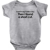 funny t shirt i used to jog 5 miles a day Baby Onesie
