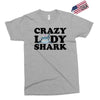 crazy lady shark Exclusive T-shirt