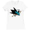 jose sharks youth Ladies Fitted T-Shirt
