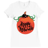 happy halloween Ladies Fitted T-Shirt