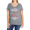 Our First Father's Day! Baby Girl Ladies Curvy T-Shirt