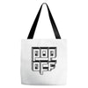 pop off square Tote Bags