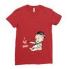 Cute Baby Painter's Dad Love Ladies Fitted T-Shirt