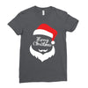 santa claus merry christmas Ladies Fitted T-Shirt
