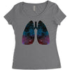 Lungs Women's Triblend Scoop T-shirt
