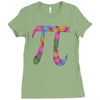 spring pi tshirts  flowery colorful pi day gifts Ladies Fitted T-Shirt