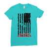 god bless america Ladies Fitted T-Shirt