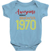 awesome since november 1970 Baby Bodysuit