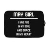 May Girl Laptop sleeve