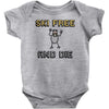 ski free and die Baby Onesie