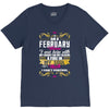 i am a february women V-Neck Tee