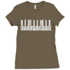 piano skyline Ladies Fitted T-Shirt