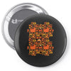 pumpkin pattern Pin-back button