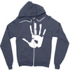 handprint sticker vinyl decal Zipper Hoodie