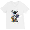 who loves golden retriever V-Neck Tee