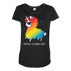 haters gonna hate Maternity Scoop Neck T-shirt