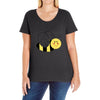 cute bee Ladies Curvy T-Shirt