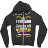 i am a february women Zipper Hoodie