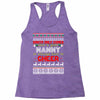 santa only comes once a year nanny is always here to cheer Racerback Tank