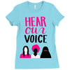 Women's March Hear Our Voice Ladies Fitted T-Shirt