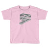 some game involving falling blocks in the style of m.c. escher Toddler T-shirt
