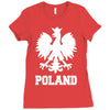 poland polska polish football flag new Ladies Fitted T-Shirt