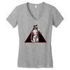 david with rose tattoo Women's V-Neck T-Shirt