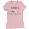 running motivation Ladies Fitted T-Shirt