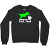 dino fast food  fun Crewneck Sweatshirt
