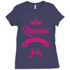 queens are born in july Ladies Fitted T-Shirt