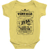 Vintage Aged To Perfection 1956 Baby Onesie