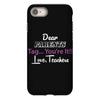 Dear Parents Tag You're It Love Teachers Women's iPhone 8