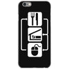 v2 eat sleep computer mouse iPhone 6/6s Case