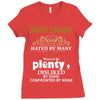 Sagittarius Hated By Many Wanted By Plenty Disliked By Some Confronted Ladies Fitted T-Shirt